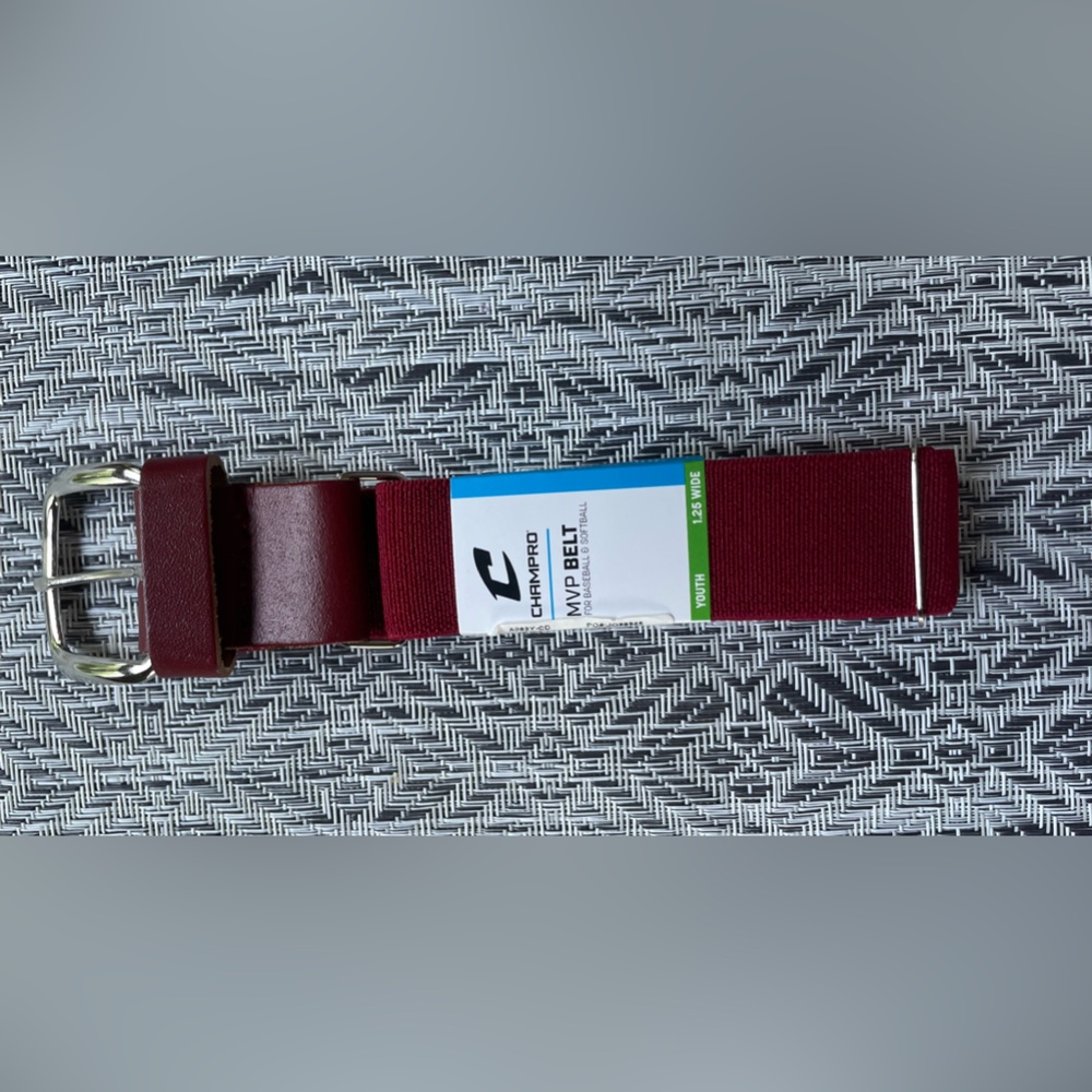 Youth Champro Baseball/Softball belt, color Maroon
